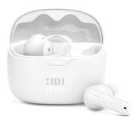 JBL Auriculares Tune Beam In-Ear, inalámbricos, resistentes al agua, cancelación de ruido y tecnología de 4 micrófonos, con batería de hasta 48 horas de duración, en blanco