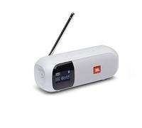 JBL Tuner 2 Sintonizador de radio JBL, altavoz portátil Bluetooth con MP3, DAB plus y radio FM, sonido potente y nitidez, color blanco
