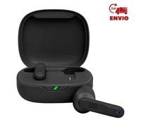 JBL Wave 300 TWS True Wireless Auriculares Inalámbricos In-Ear con micrófono integrado, hasta 26 horas de reproducción, incluye estuche de carga, negro
