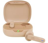 JBL Wave Flex, auriculares inalámbricos In-Ear con resistencia al agua IP54 e IPX2, tecnología TalkThru y AmbientAware y 32 horas de duración de la batería, en beige