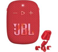 JBL Wind 3S Altavoz Bluetooth Portátil para Bici, IP67, 5 W | Soporte manillar incluido, micrófono manos libres, Bluetooth 5.0, USB-C, hasta 5 h de autonomía - color rojo