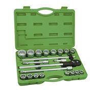 JBM 50582 - Pack de 22 piezas de autoclé con vasos de 12 cantos en estuche (3/4")