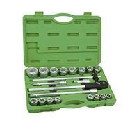 JBM 51308 Piezas de autoclé con Vasos de 6 Cantos en Estuche, 3/4"