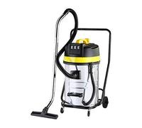 JBM 51838 - Aspiradora Industrial, seco y húmedo (80 L), Color: Blanco, Negro y Amarillo