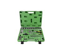 JBM 52722 - Pack de 61 piezas con vasos spline en estuche (1/2", 1/4")