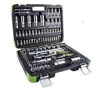 JBM 52978 - Pack de 108 piezas con vasos hexagonales en estuche (cromado) color negro