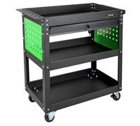 JBM 54499 Carro de Taller con 3 bandejas y cajón con Llave
