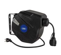 JBM Enrollador De Cable Eléctrico 12M Negro De Abs