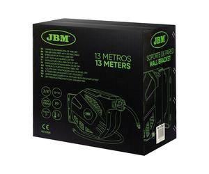 JBM Enrollador De Manguera De Aire 12+1M Verde PVC