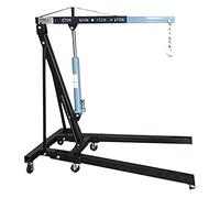 JBM GRÚA DE 2 TONELADAS Plegable, Color: Negro, Dimensiones: 143 x 59 x 17 cm