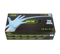 JBM Guantes Azul Desechables DE NITRILO Talla L 3,5 MIL