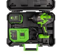 JBM JBM60044C Pistola de impacto brushless a batería de ½ (1300 nm) con maletín (INCLUYE BATERÍA Y CARGADOR)