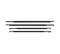 JBPIHZT 4 Piezas Junta Ventana Exterior Coche Vidrio Puerta Lateral Cinta Goma Moldura Sellado Para Toyota Para Prius 2010-2015