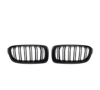 JBPIHZT ABS Parrilla Delantera Del Paragolpes Para 3-Series F30 F31 F35 2012-2018 Deportiva Doble Lámina Línea Parrillas(Matte Black)