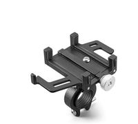 JBPIHZT Accesorios Ciclismo Aleación De Aluminio CNC Soporte Teléfono Bicicleta Bici 5 Garras Mecánico Moto(Negro)