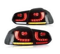 JBPIHZT Actualización Modificada DRL Dinámica Intermitente LED Luz Trasera Luz Trasera De Coche Para VW Para Golf 6 MK6 R20 2008 2009 2010 2011 2012 2013(Ahumado)