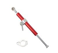 JBPIHZT Amortiguador De Dirección Motocicleta 330 Mm Accesorios Para Estabilizador Horquilla Piezas Aluminio Para Motos Cross(ROJO)