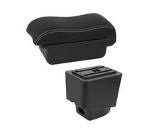 JBPIHZT Brazo De Auto Para R&enault Para Captur Caja De Brazo 2018-2021 Accesorios Auto Caja De Almacenamiento Detalles Piezas Interiores USB(B3 Negro blanco 3USB)