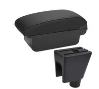 JBPIHZT Caja De Almacenamiento De Brazo Accesorios Auto Para C&hevrolet Para Spark III Para Aveo Para T200(C2 Línea negra SIN USB)