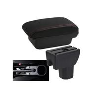 JBPIHZT Caja De Brazo Piezas Retrofit Interior Caja De Almacenamiento Accesorios Auto Para Suzuki Para IGNIS(A1 Negro rojo SIN USB)