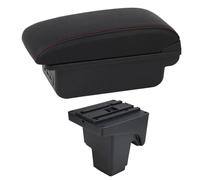 JBPIHZT Caja De Reposabrazos Para Coche Para F&ord Para Focus 3 Mk3 2011 2012 2013 2014 2015 2016-2020 Almacenamiento De Consola Central(C1 Línea Roja)