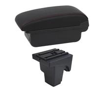 JBPIHZT Caja De Reposabrazos Para Coche Para F&ord Para Focus 3 Mk3 2011 2012 2013 2014 2015 2016-2020 Almacenamiento De Consola Central(Línea Roja B1)