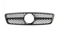 JBPIHZT Cromo Plateado Rejilla Deportiva Para Mercedes Para Benz C W203 2001-2007 C200 C240 C280 AMG Estilo Rejillas Del Parachoques(Negro brillante)
