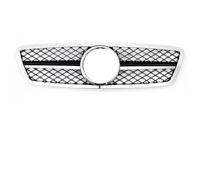 JBPIHZT Cromo Plateado Rejilla Deportiva Para Mercedes Para Benz C W203 2001-2007 C200 C240 C280 AMG Estilo Rejillas Del Parachoques(Chrome Black)