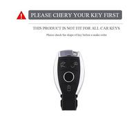 JBPIHZT Funda De Llave Coche Para Mercedes Para Benz A C E S G Class GLA CLA GLK GLC CLS W204 W463 W176 W251 W205 AMG(Marrón)