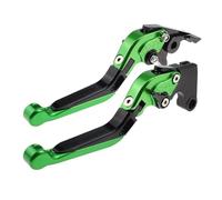 JBPIHZT Manetas De Freno Y Embrague Extensibles Plegables Para Aprilia Para TUONO V4 1100RR Para Factory 2017-2022(Green Black)