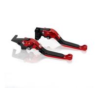 JBPIHZT Palanca De Embrague De Freno Extensible Plegable Ajustable Para Motocicletas Para PCX125 PCX150 PCX160 PCX 125 PCX 150 PCX 160(negro rojo)