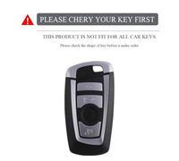 JBPIHZT Para 1 3 5 7 Series X1 X3 X4 X5 F10 F20 F30 F18 F25 M3 M4 E34 E36 TPU Funda Para Llave De Coche Accesorios Sin(BLANCO)