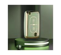 JBPIHZT Para 107 207 307 307S 308 407 607 Funda Para Llave De Coche TPU Protector Llavero Accesorios(Verde,2 Button)
