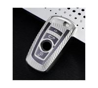 JBPIHZT Para 520 525 F30 F10 F18 118i 320i 1 3 5 7 Series X3 X4 M3 M4 M5 Estilo Automóvil Carcasa Llave TPU Funda Coche(Plata)