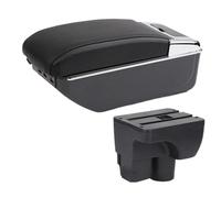 JBPIHZT Para C&hevrolet Para Sail 3 Para Aveo Descansabrazos Central Auto Caja De Almacenamiento Repuestos Retrofit Accesorios De Auto(D2 línea negra 7USB)