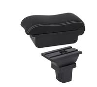 JBPIHZT Para C&hevrolet Para Trax Para Tracker 2015 2016 2017 2018 2019 Caja De Descansabrazos Auto Caja De Almacenamiento Brazo Accesorios(B2 Black white 3USB)