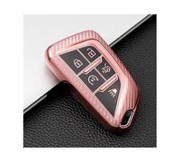 JBPIHZT Para Cadillac CT4 CT4-V CT5 C8 Para Corvette 2018-2021 Bolsa Funda Portallaves Accesorios Para Llave De Coche TPU(Rosa)