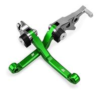 JBPIHZT Para CRF250L 2012-2021 2020 2019 2018 CRF 250L Dirt Bike Palancas De Freno Embrague Pivotantes Piezas De Motocicleta Manijas De Freno De Carreras(Verde)