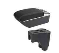 JBPIHZT Para Daihatsu Para Terios 2 Caja De Reposabrazos De Coche Caja De Almacenamiento Interior Dedicada Retrofit(C3 línea blanca 7USB)
