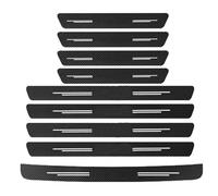 JBPIHZT para Dodge para Charger Protector De Umbral Puerta Fibra Carbono Pegatinas Auto Calcomanías Paragolpes Maletero Accesorios(9PC)