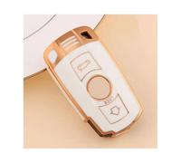 JBPIHZT Para E60 E61 E70 E81 E87 E90 E91 E92 X1 X5 X3 1 3 5 6 Series Z4 Protector Shell Accesorios Funda De Llave Coche TPU(Gold White)