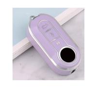 JBPIHZT Para FIAT Para Ducato Para Punto Para Panda Para Lancia Para Musa Accesorios Funda Plegable Para Llave De Coche TPU(Púrpura)