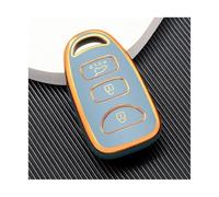 JBPIHZT Para Hyundai Para Sonata Para Elantra Accesorios Protectores De Llave Llavero Keyless TPU Funda Coche(GRIS)