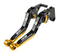 JBPIHZT Para Kawasaki Z800 Z800E Versión 2013 2014 2015 2016 2017 Maneta De Freno Y Embrague Motocicleta(Oro negro)