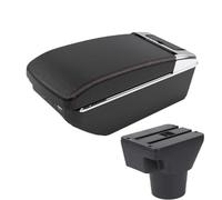 JBPIHZT Para KIA Para Rio 2 2006 2007 2008 2009 2010 2011 Accesorios Caja De Brazo De Automóvil Interior Caja De Almacenamiento Retrofit(A1 Negro rojo 7USB)