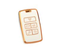 JBPIHZT Para Land Para Rover Para Range Para Discovery 5 Sport 2018 2019 Para Jaguar XEL Para E-PACE Funda De Llave Coche TPU(White gold)