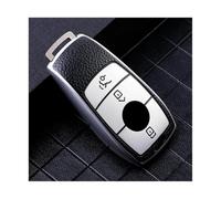 JBPIHZT Para Mercedes Para Benz A C E S G Class GLC CLE CLA GLB GLS W177 W205 W213 W222 X167 AMG Funda Para Llave De Coche TPU Carcasa(Plata)