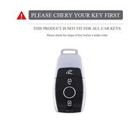 JBPIHZT Para Mercedes Para Benz A C E S G Class GLC CLE CLA W177 W205 W213 W222 X167 AMG Funda De TPU Para Llave Coche(BLANCO)