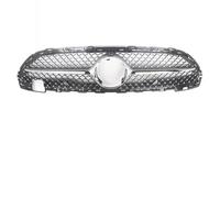 JBPIHZT Para Mercedes Para Benz Clase C W206 C180 C200 C300 2022-2024 Front Negro Brillante Rejilla Deportiva Del Parachoques(Chrome Silver)