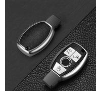 JBPIHZT Para Mercedes Para Benz E C G R S Class W204 W212 W176 GLC CLA GLA AMG Funda Protectora Para Llavero Accesorios De Coche(Plata,B style)